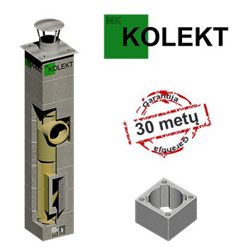 MK Kolekt vieno kanalo dūmtraukis, ø160 mm