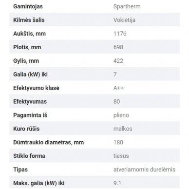 SPARTHERM MINI S51-4S plieninis židinio ugniakuras 3