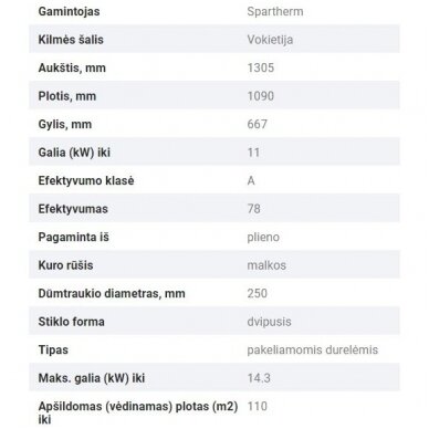 SPARTHERM VARIA B-FDh STANDARD 4S plieninis židinio ugniakuras 3