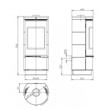 THORMA ANDORRA CERAMIC PLUS krosnelė (su pasirinkimais) 2