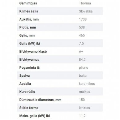 THORMA DELIA CERAMIC PLUS krosnelė (su pasirinkimais) 3