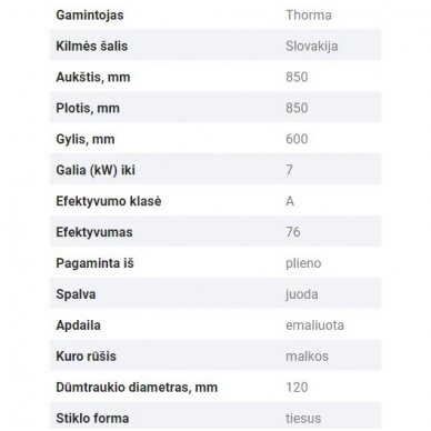 THORMA OKONOM 85 FIKO EXCELLENT OP viryklė (su pasirinkimais) 2